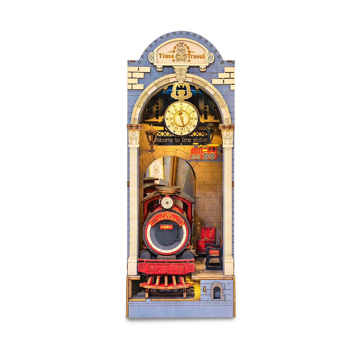 Back To The Future III (Jules Verne Time Train) Station Scene  - DIY Book Nook Kit