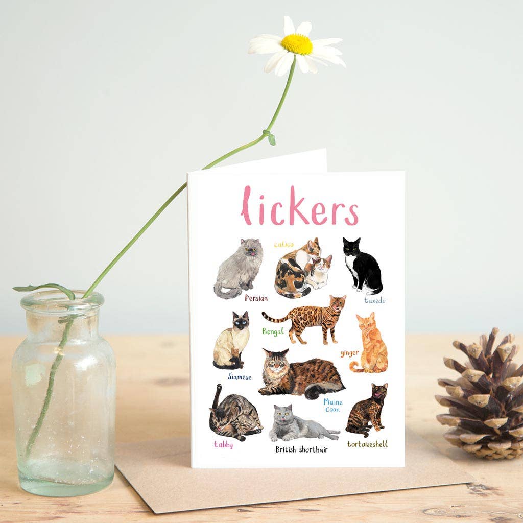 Lickers Blank Cat Card