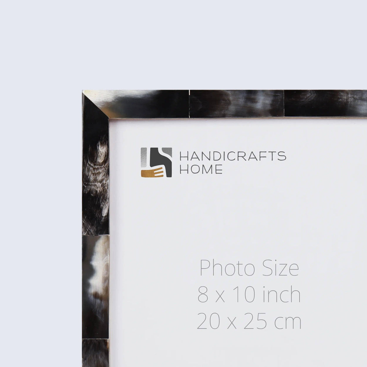 Bone Inlay Picture Photo Frame Black