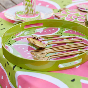 WATERMELON PARTY 15 Inch Round Tray