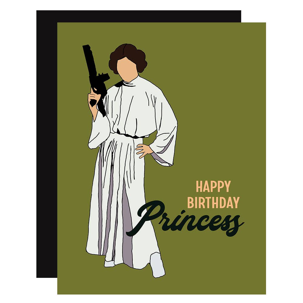 Happy Birthday Princess Star Wars Inspired Pop Culture Card