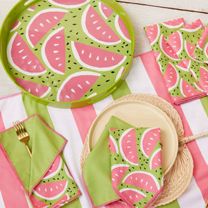 WATERMELON PARTY 15 Inch Round Tray