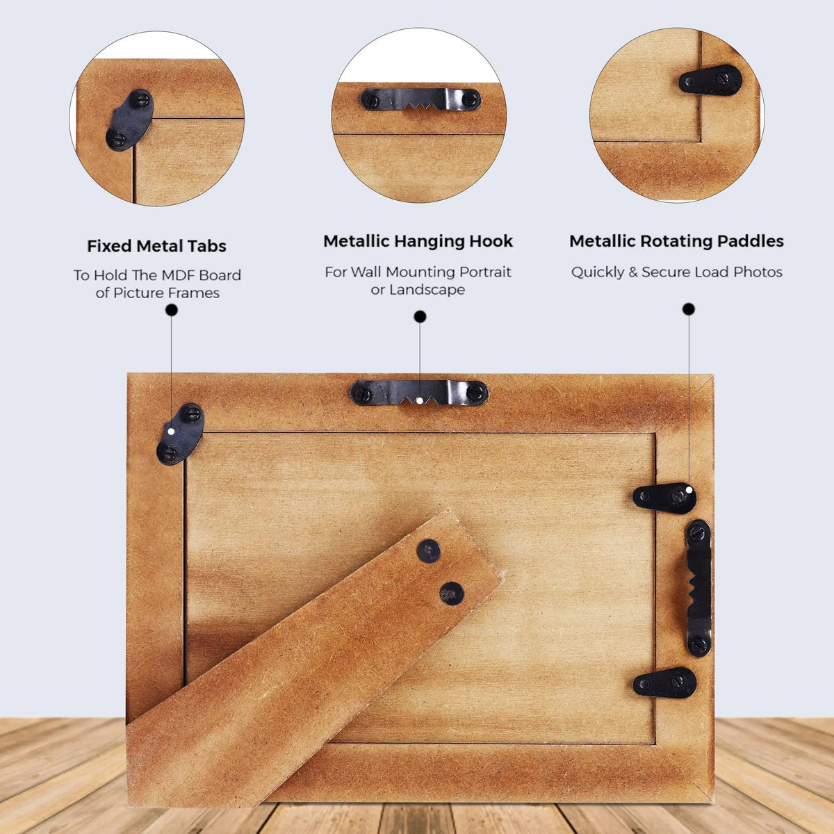 Bone Inlay Picture Photo Frame White