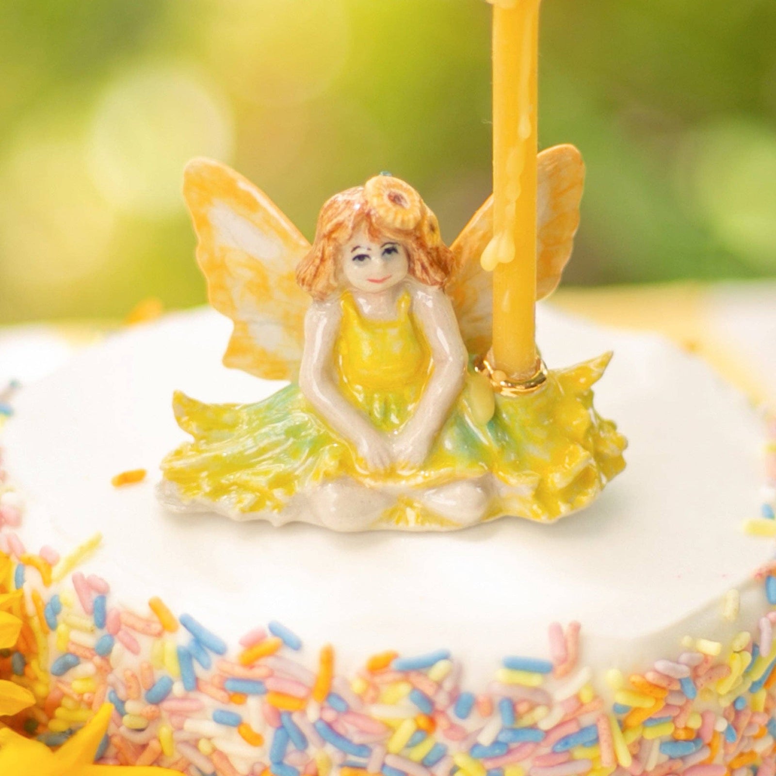 Sunflower Fairy Cake Topper