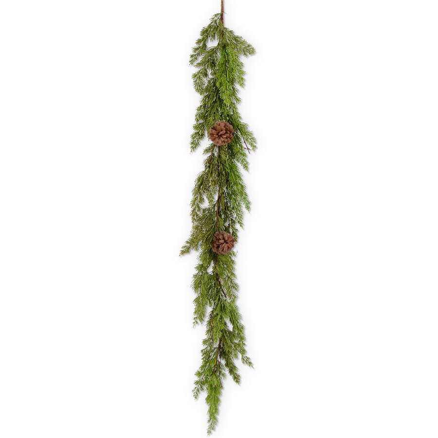 50" Real Touch Cedar Pine Garland With Twigs