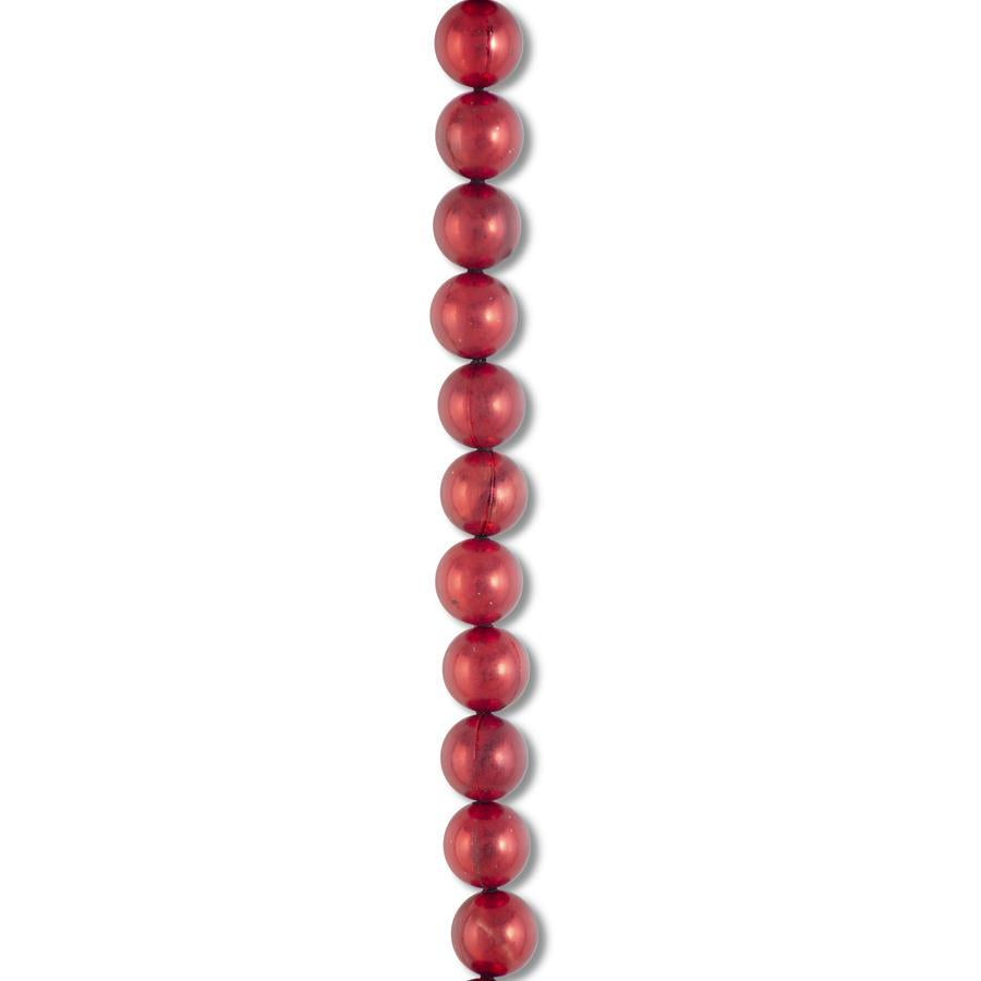 72" Red Pearl Bead Garland
