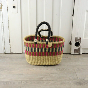 Oval Basket with Two Handles Large - Traditional Palette