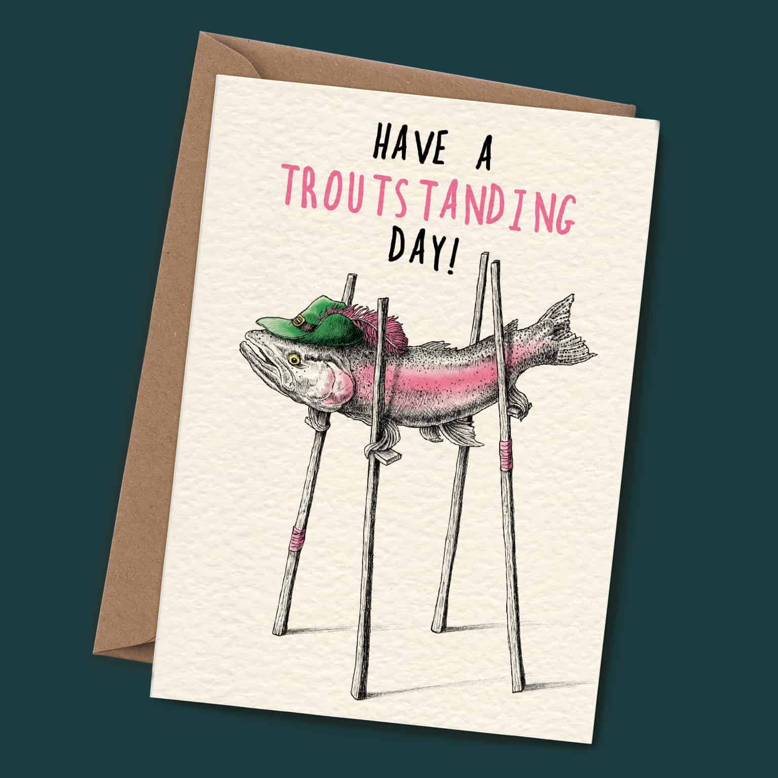 Troutstanding Card - Birthday Card