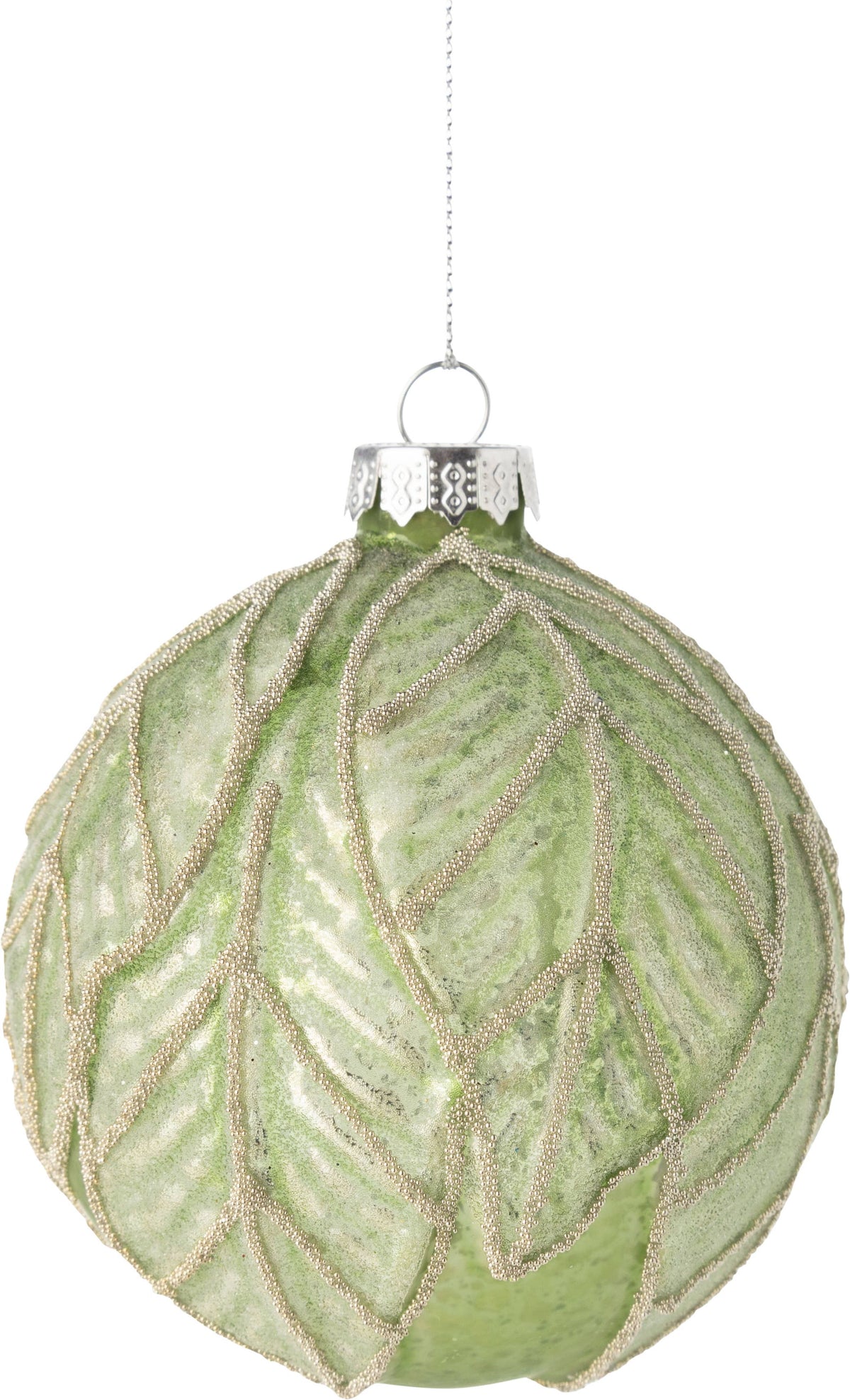 Cabbage Ornament, Glass - 3in