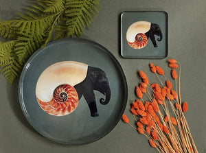 Shellephant round tray