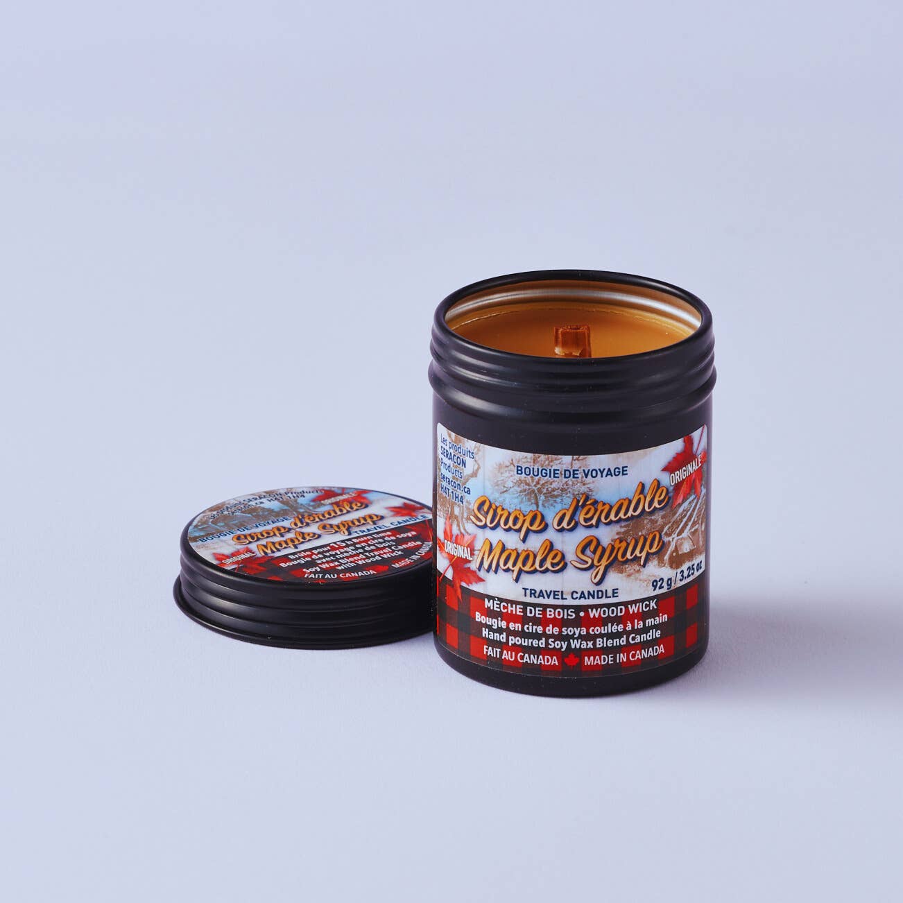 Maple Syrup  Candle in Mini Travel Tin