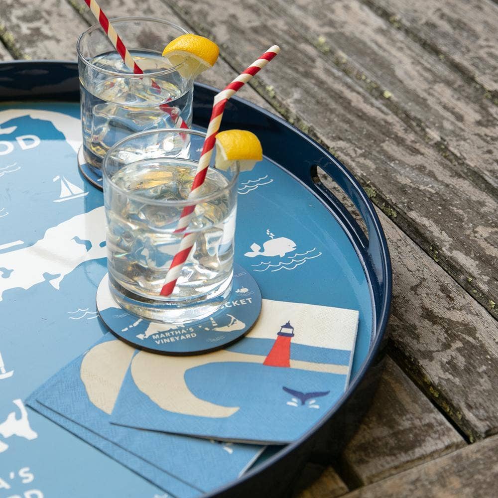 SEASIDE LIGHTHOUSE Paper Napkins, Pack of 20