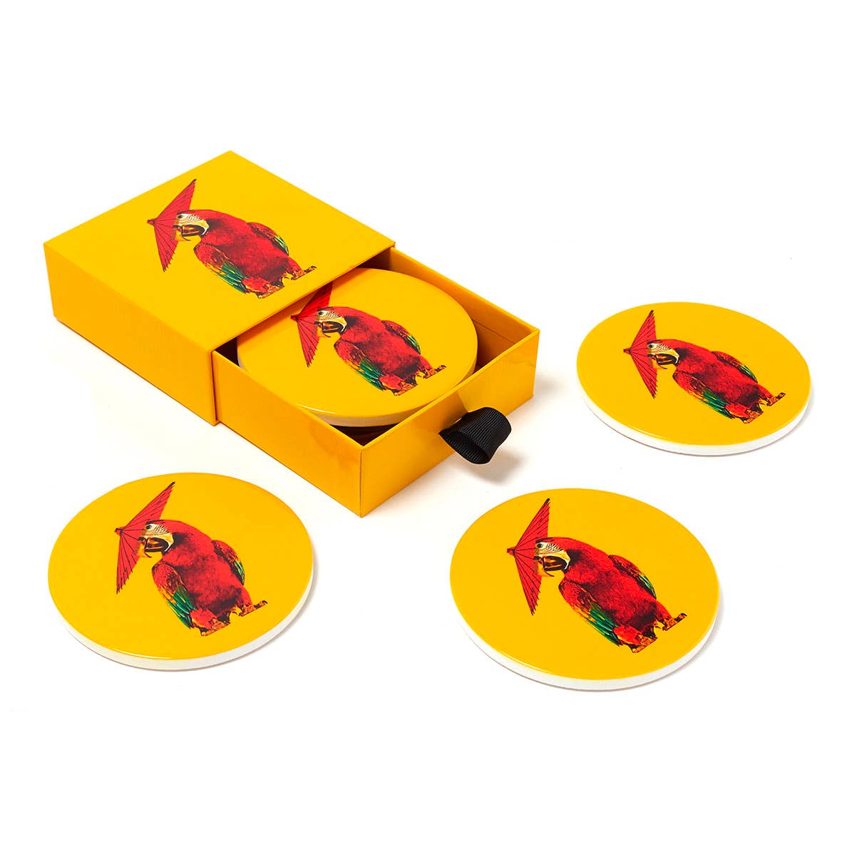 Set of 4 ceramic coasters AraPluie