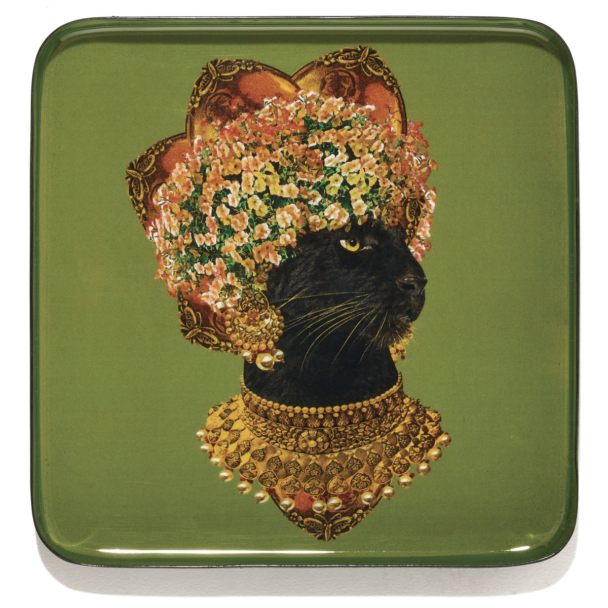 Baghera Square Metal Tray