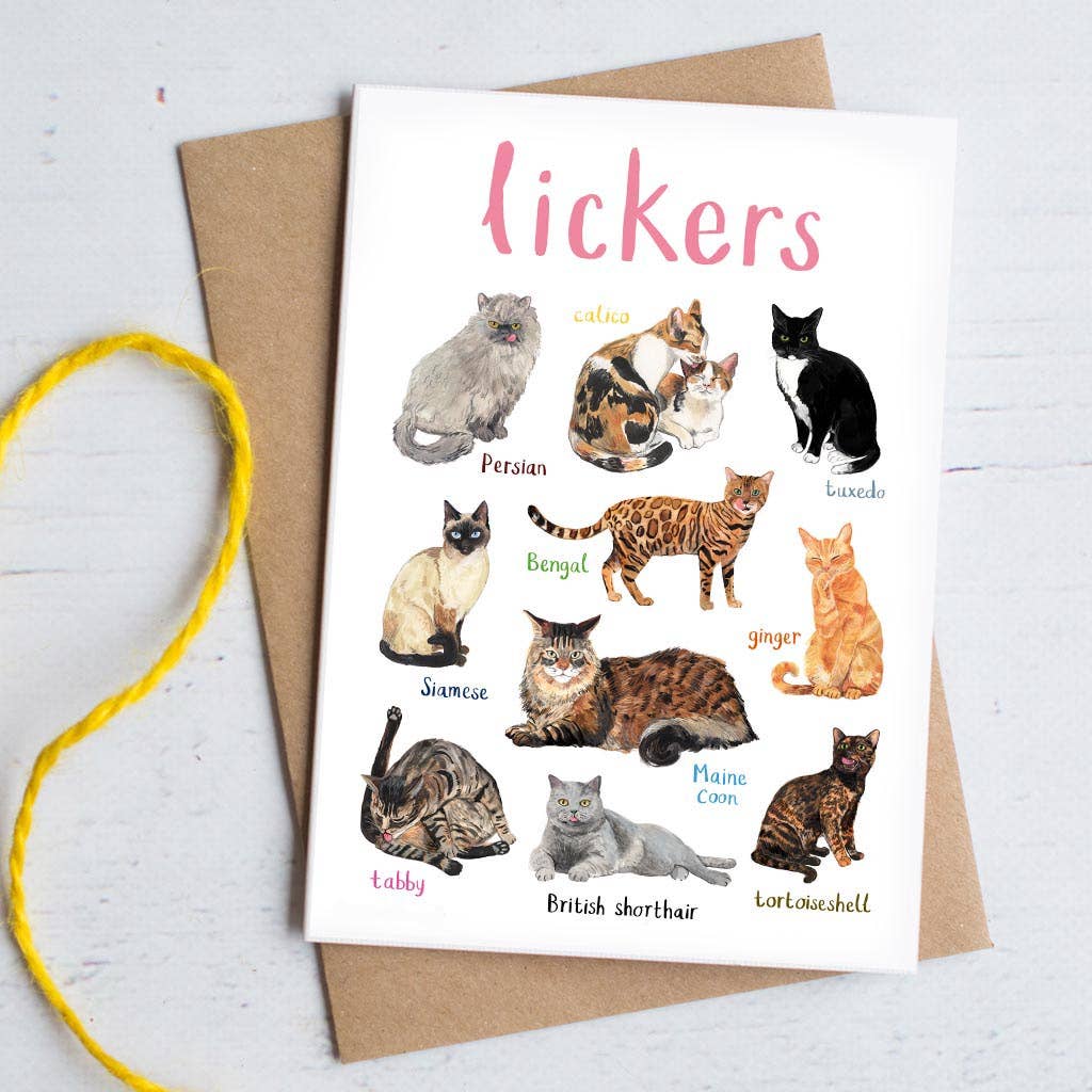 Lickers Blank Cat Card