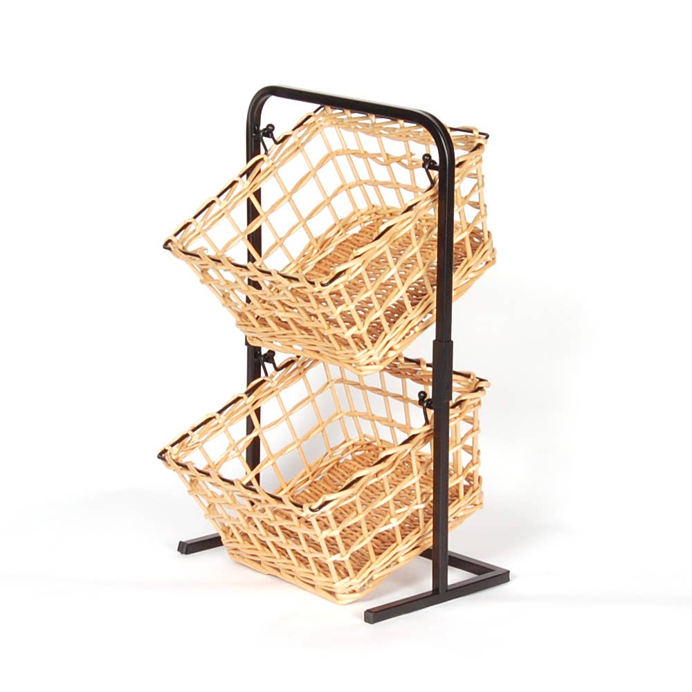 2 TIER COUNTER DISPLAY  BASKET STAND