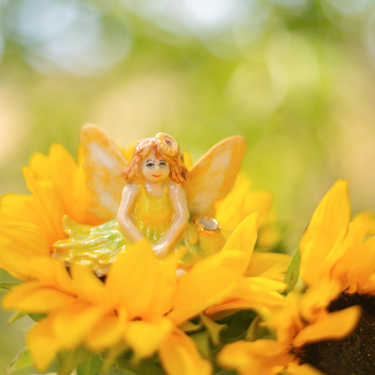 Sunflower Fairy Cake Topper