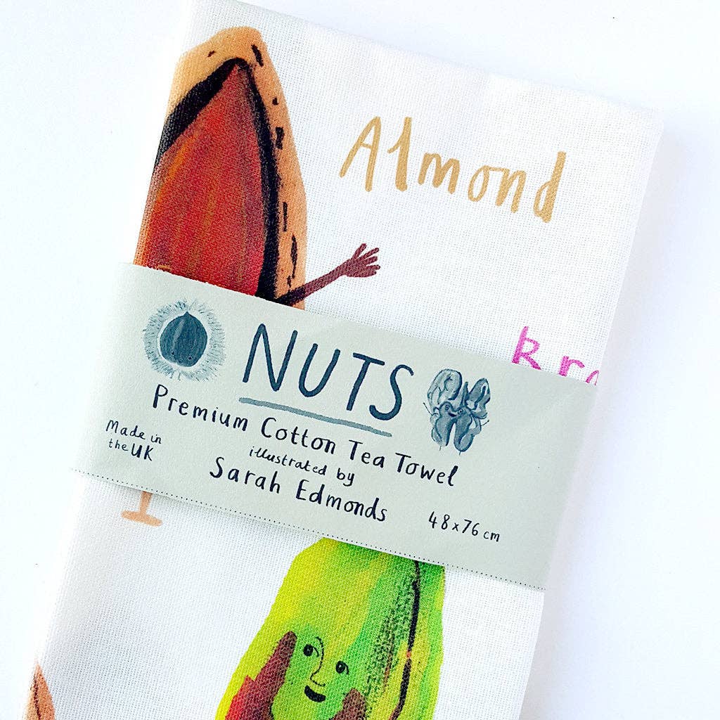 Nuts Cotton Tea Towel
