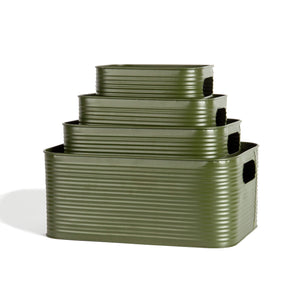 ROUNDED RECT METAL BIN