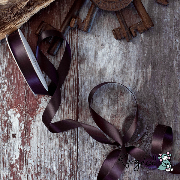 13mm Shadow Purple Satin Ribbon – 10 Metre Roll