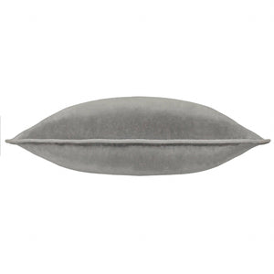 Meridian Velvet Cushion Charcoal/Dove