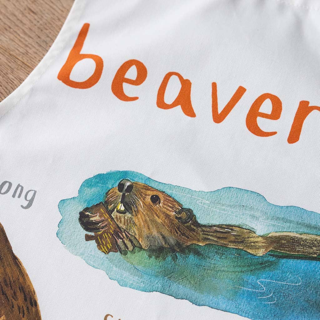 Beavers Animal Cotton Apron