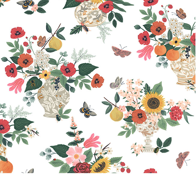 Flower Studies Wallpaper by Rifle Paper Co. (4 Colourways)