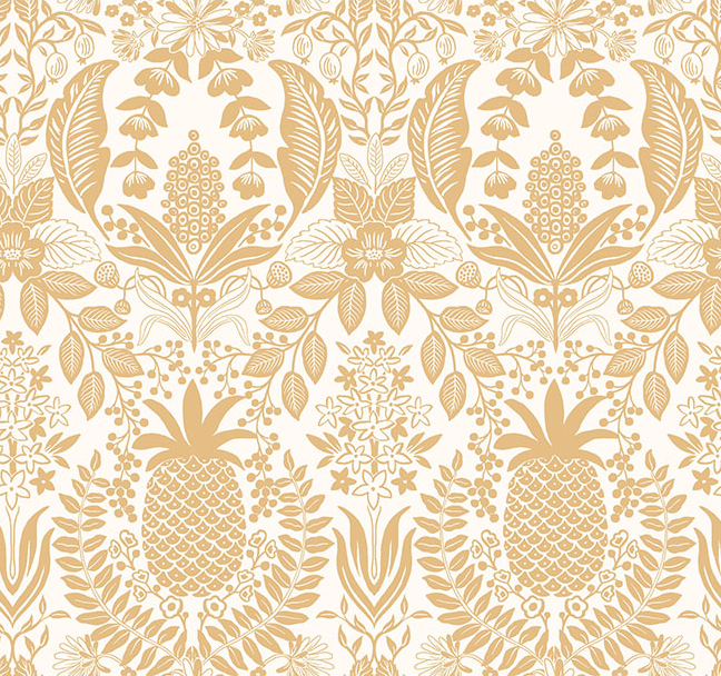Pineapple Damask Wallpaper by Rifle Paper Co. (6 Colourways)