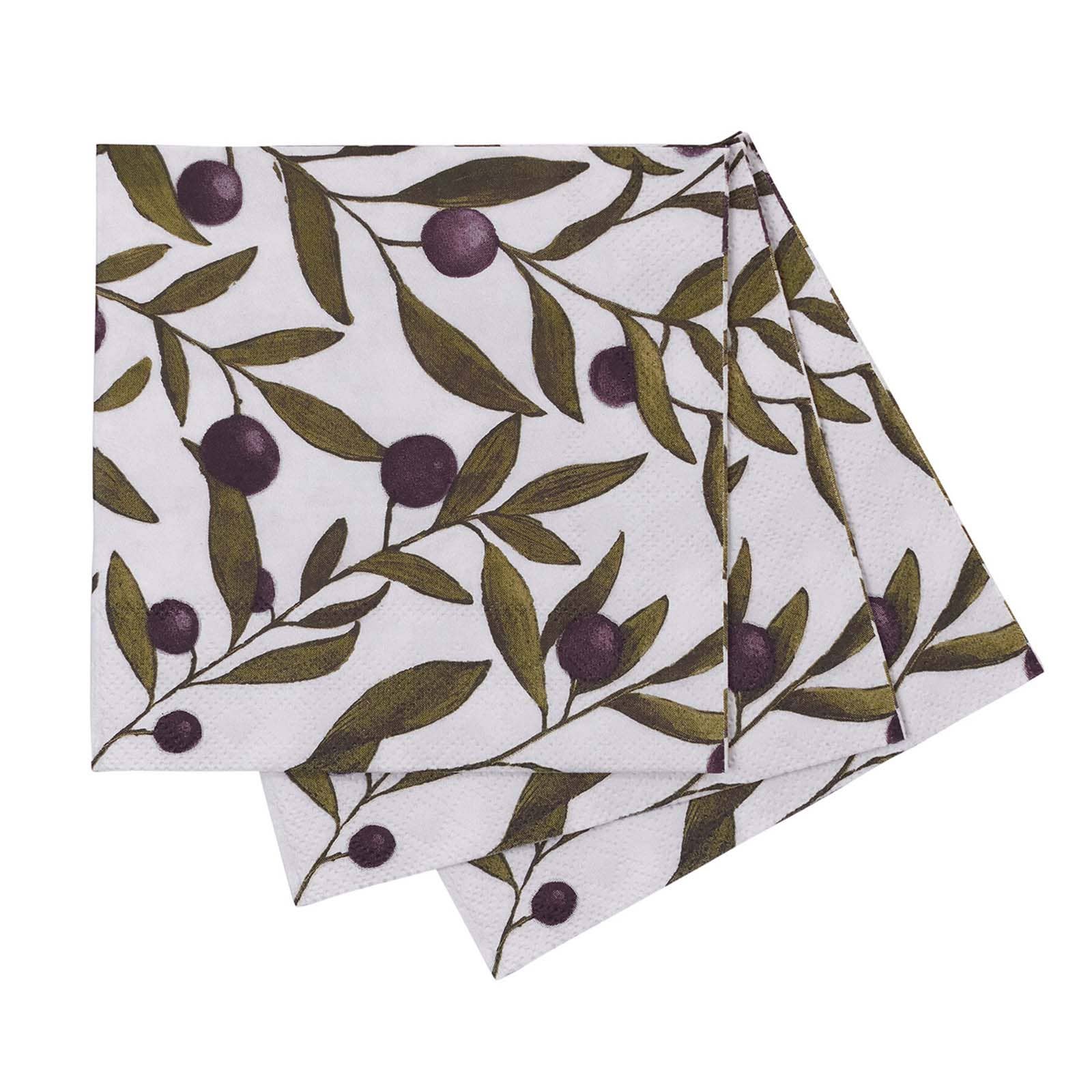 OLIVES Paper Napkins, Pack of 20