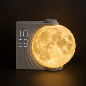 Moon Lamp Alarm Clock Night Light