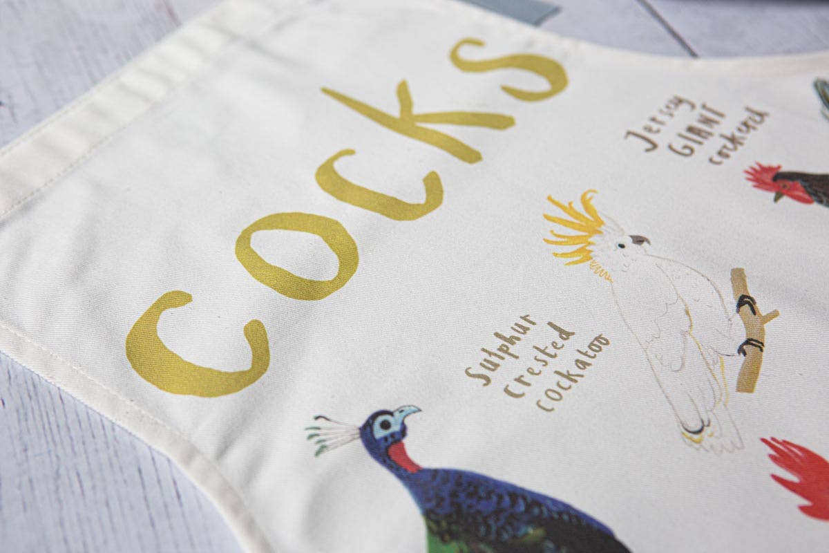 Cocks Bird Cotton Apron
