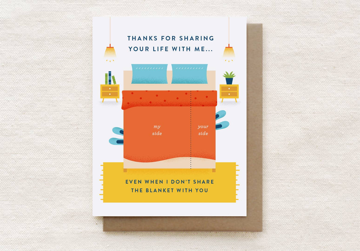 Thanks for Sharing Your Life With Me - Love Valentines Card