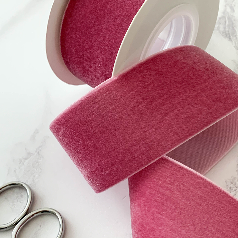 Antique Rose Velvet Ribbon 38mm  - 3 Meter roll