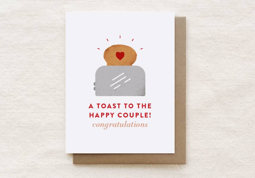 A Toast to the Happy Couple - Engagement Wedding Anniversary