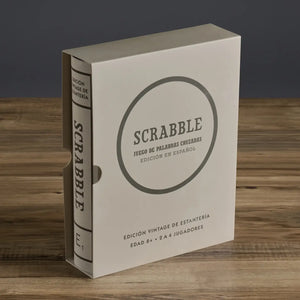 Scrabble Spanish Vintage Bookshelf Edition