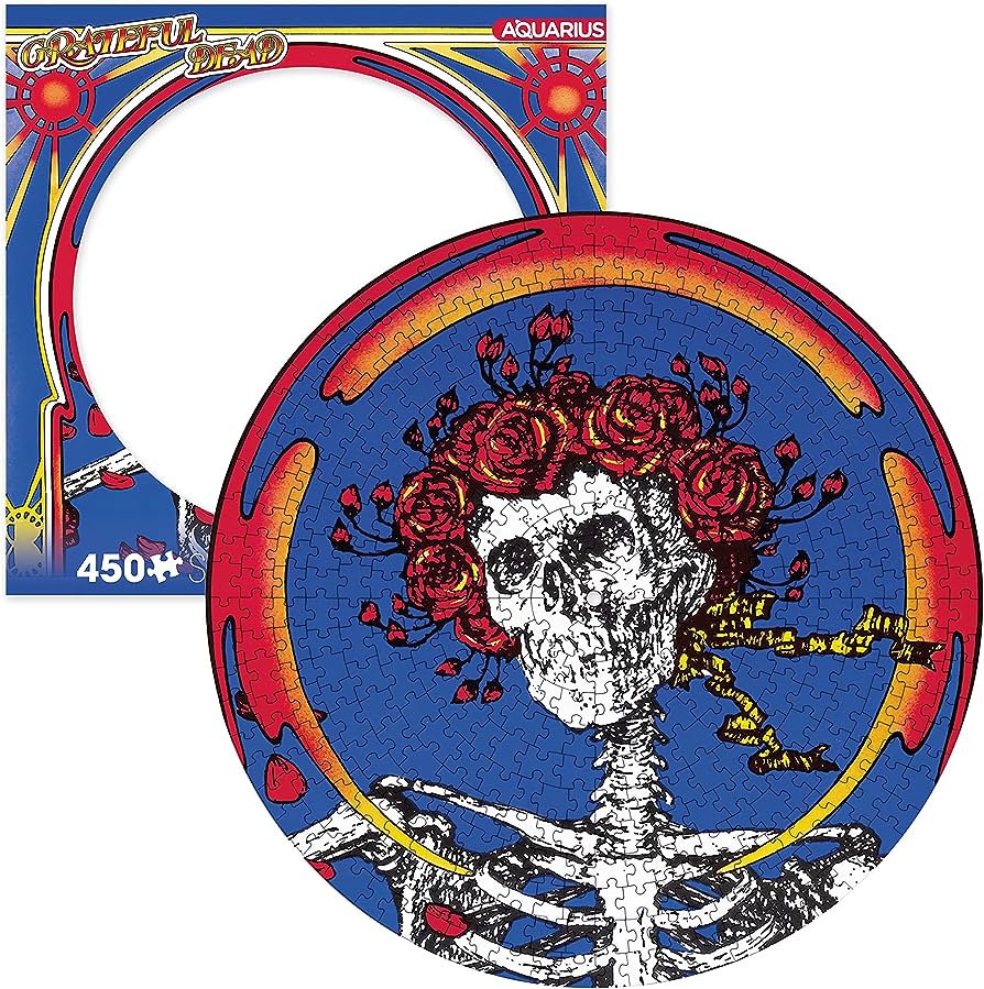 Grateful Dead Skull & Roses Vinyl Record Puzzle (450pcs)
