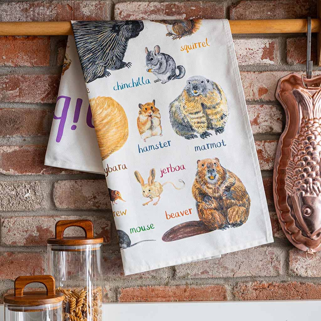 Nibblers Animal Cotton Tea Towel
