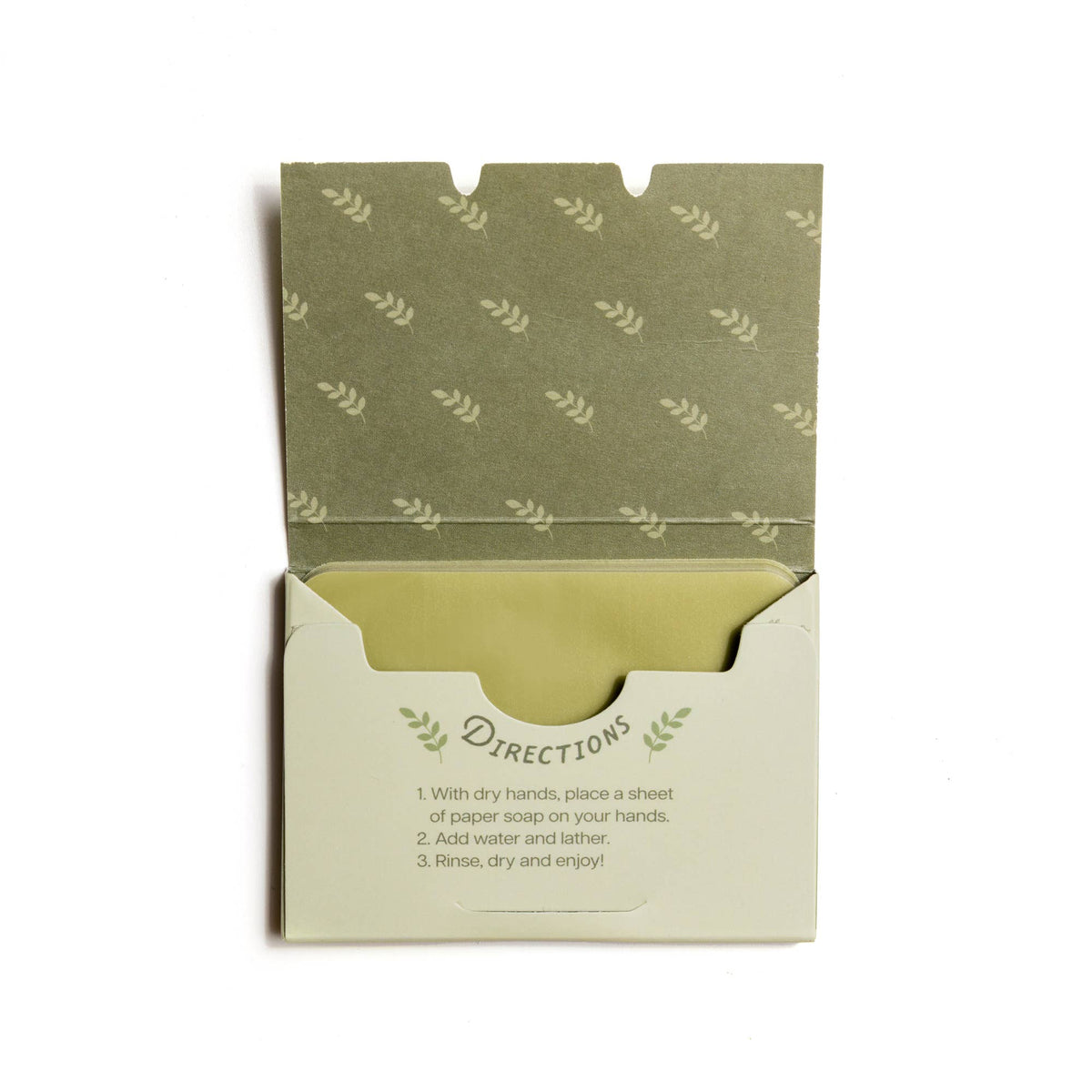 Olive Oil Travel paper Soap, 50 Sheets
