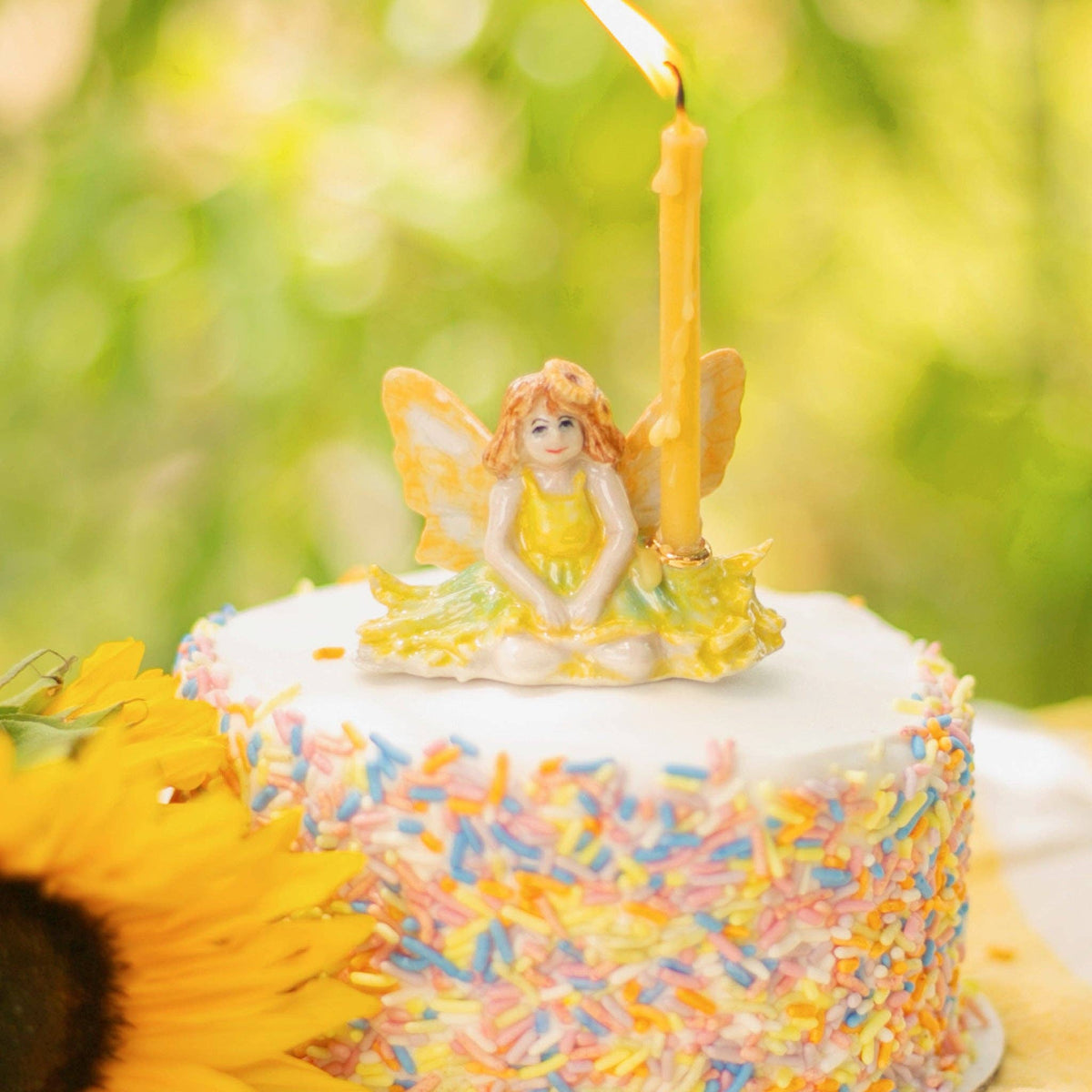 Sunflower Fairy Cake Topper