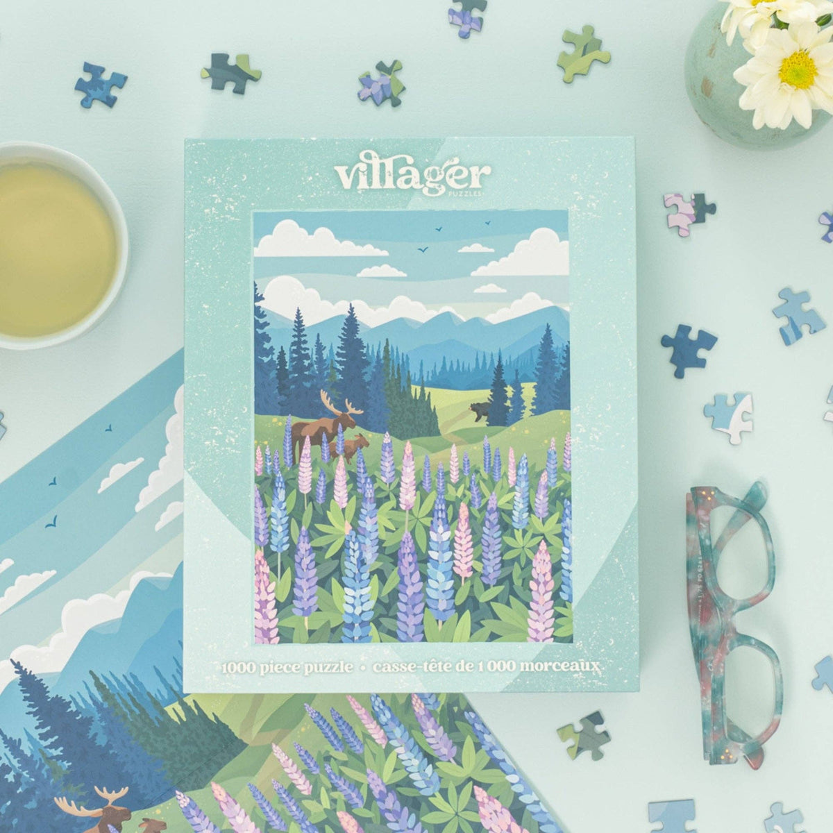 Lupines Meadow | 1000-Piece Puzzle | Designed in Canada