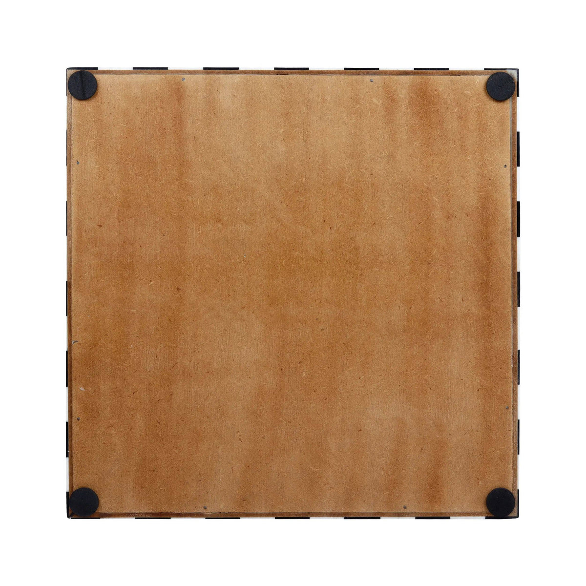 Check Black & White Decorative Tray 12x12 inch