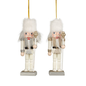Painted Wood Nutcracker Ornament