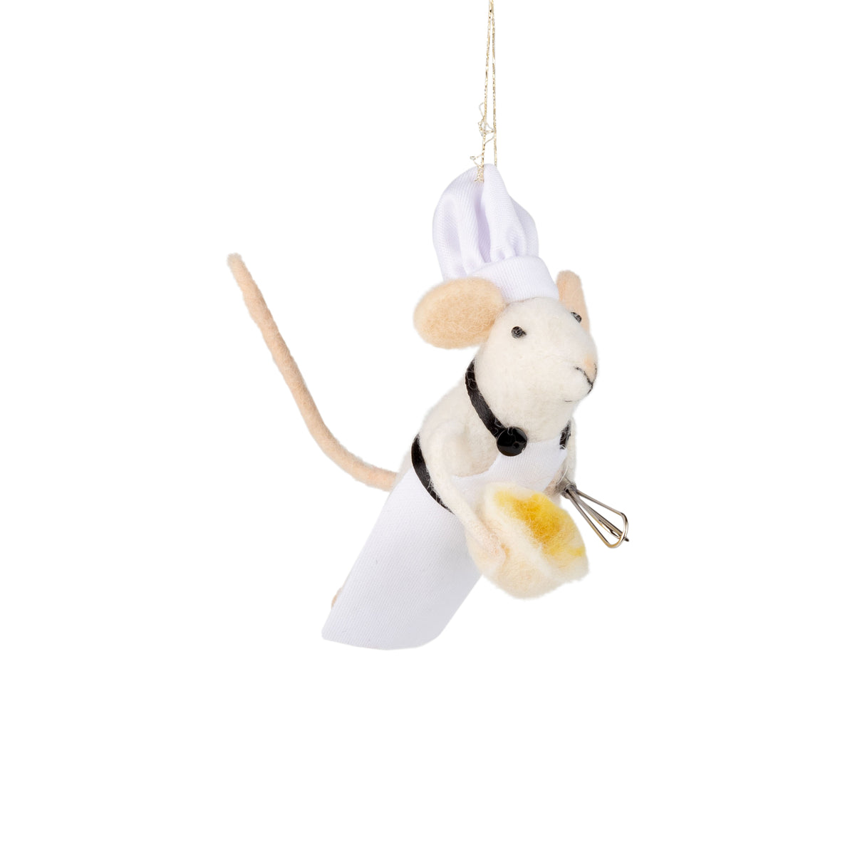 Chef Mouse With Whisk - Felt Mouse Ornament