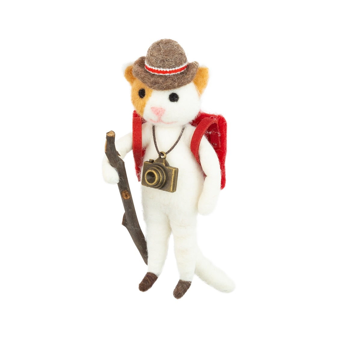 Felt hiking Dog Ornament