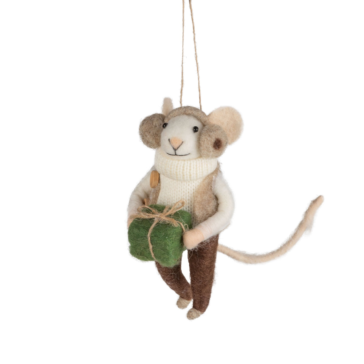 Ear Muffs & Gift - Felt Mouse Ornament
