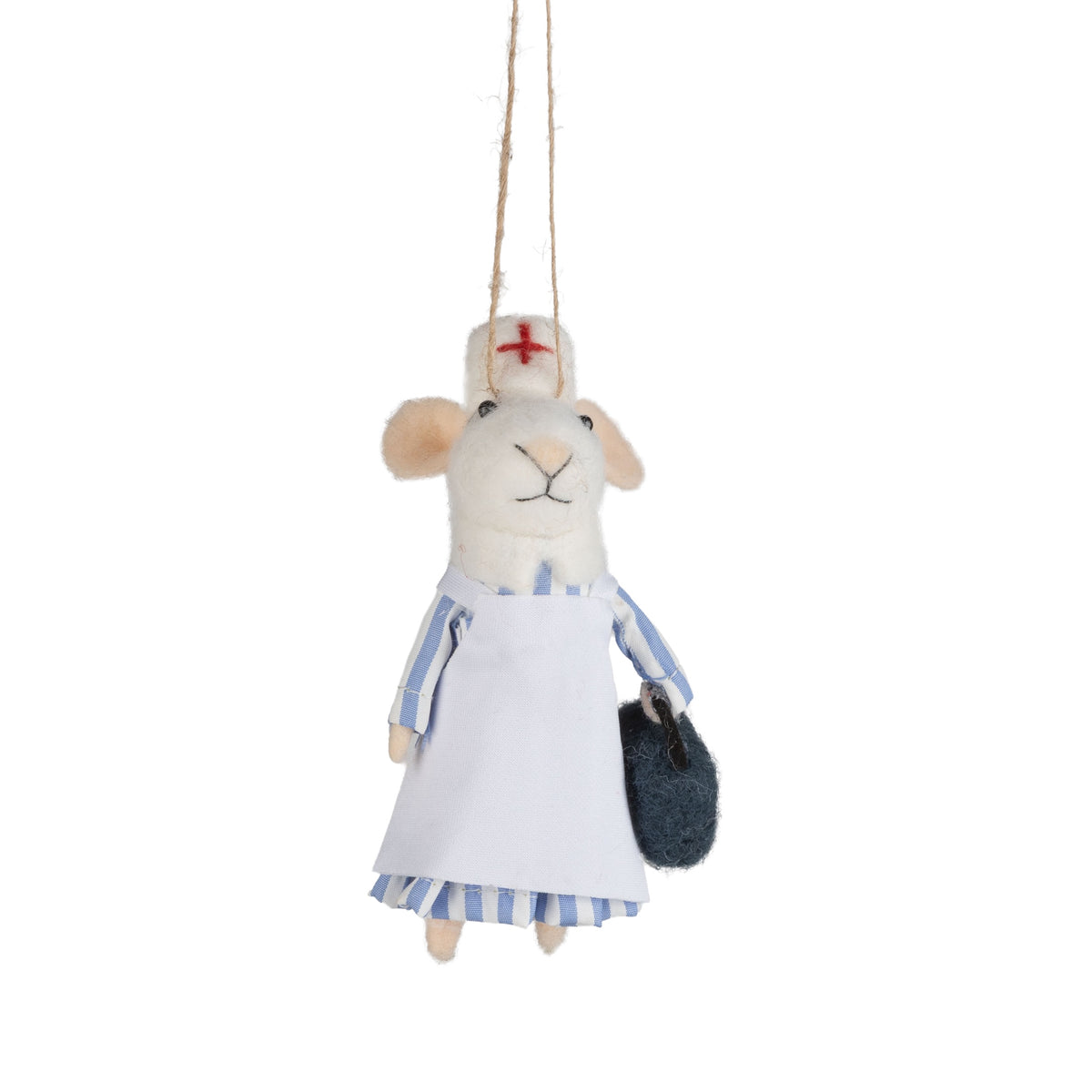 Nurse - Felt Mouse Ornament