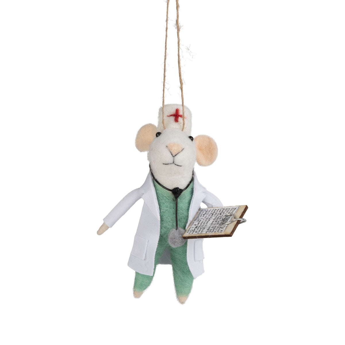Doctor - Felt Mouse Ornament