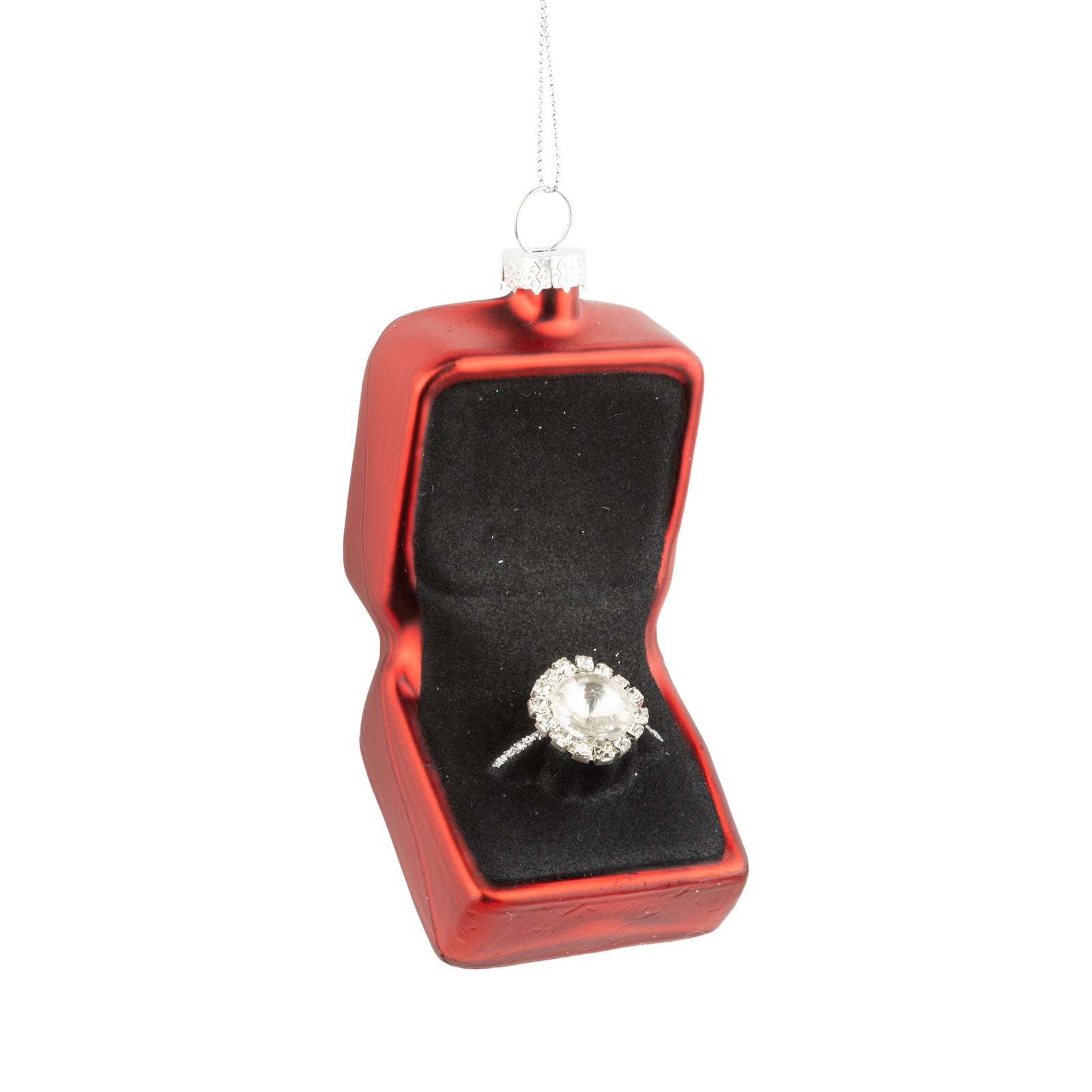 Ring In Box - Glass Ornament