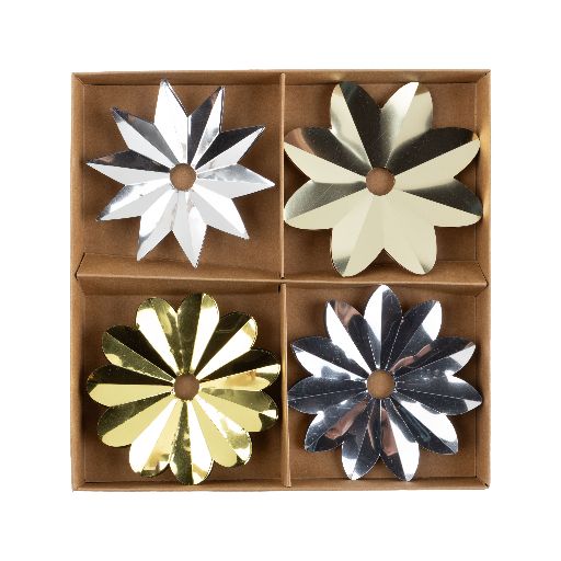 Metallic Christmas Light Reflectors - Set of 20