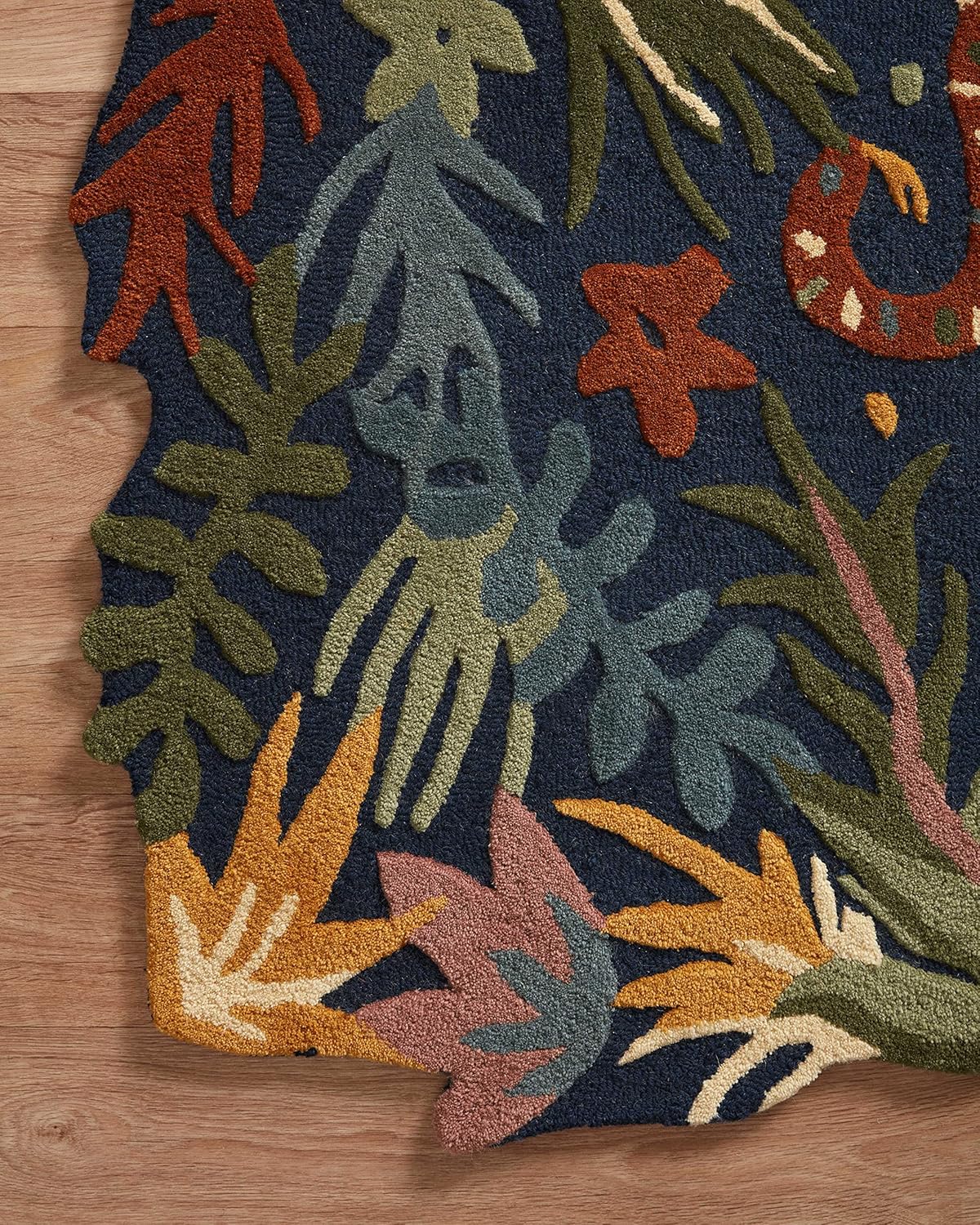 Jungle Animals Navy 5' x 7'6"